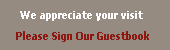 Sign Our Guestbook